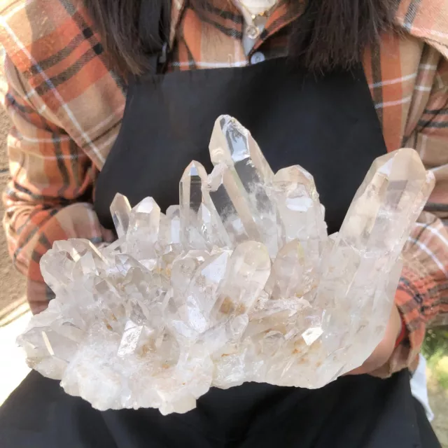4.62LB Natural Crystal Cluster Mineral Specimen Quartz Healing