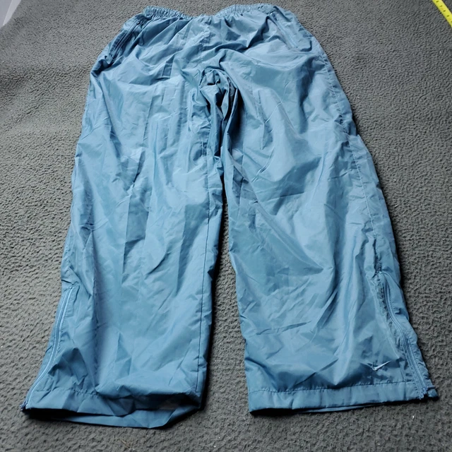 Nike Lined Windbreaker Zip Pocket Pants Boys XL 16-18 30x31 Blue