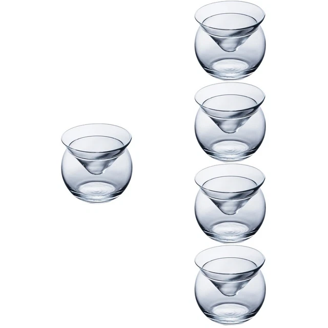 5x Bar Lunettes Vin Gobelet Gobelet verre De Champagne Glace Un Bol de Fraîcheur