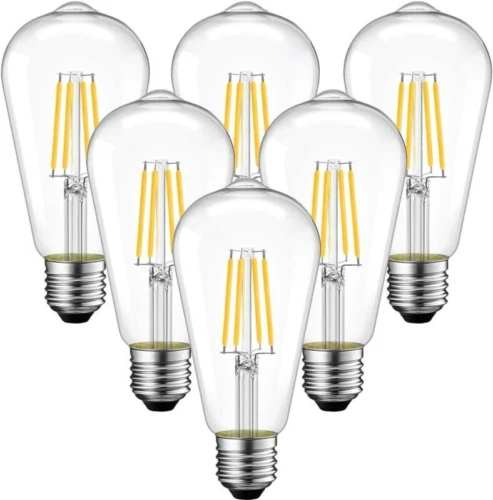 ANWIO Antique 4W ST64 Squirrel Cage Filament Bulb, Pear Retro E27 Led...