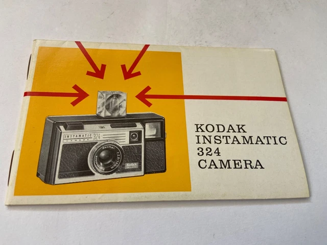 Mode D'emploi Photo Cinema Kodak Modele Instamatic 324 Camera