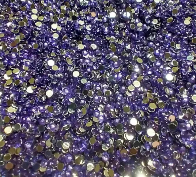 Round AB Crystals DMC #3746, Blue Violet, Dark