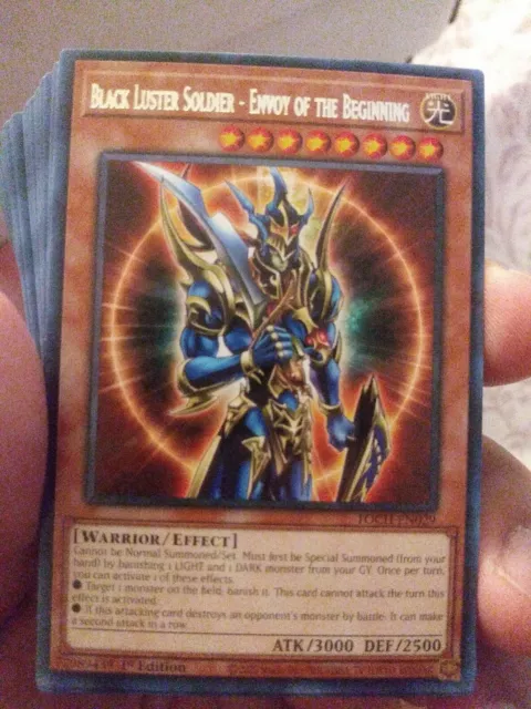 Yugioh Black Luster Soldier - Envoy of the Beginning Rare TOCH 1st Edition Mint