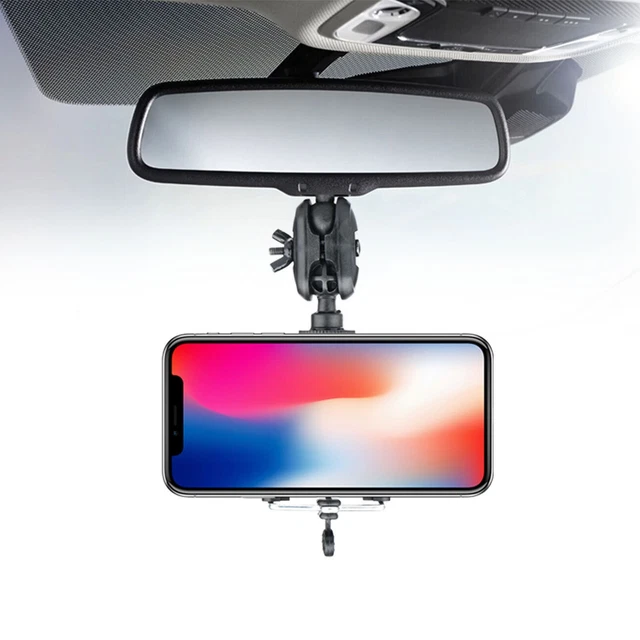 360° Rotation Universal Voiture Arrière Vue Miroir Support GPS Cellule Portable