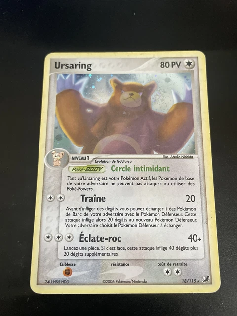 Ursaring Holo - Pokemon 18/115 Ex Forces Cachees Tres Bon Etat Fr