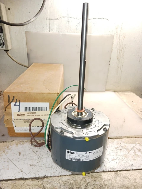 NEW McQUAY 802024314 CONDENSER MOTOR 1/4 HP 1675 RPM 208-230 V  1PH CW ROTATION