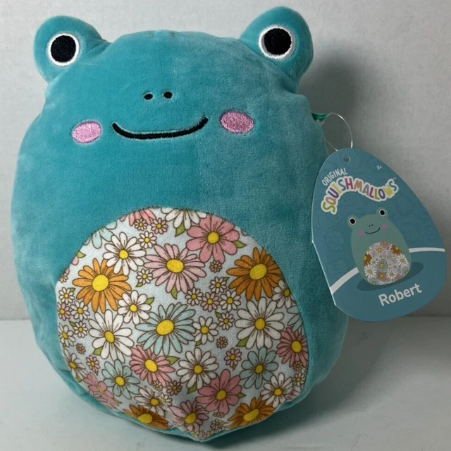 EASTER SQUISHMALLOW 7 5 Robert Aqua Frog W Floral Belly Plush easter-squishmallow-7-5-robert-aqua-frog-w-floral-belly-plush