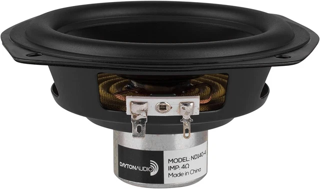 Dayton Audio ND140-4 5-1/4" Aluminum Cone Midbass Neo Driver 4 Ohm