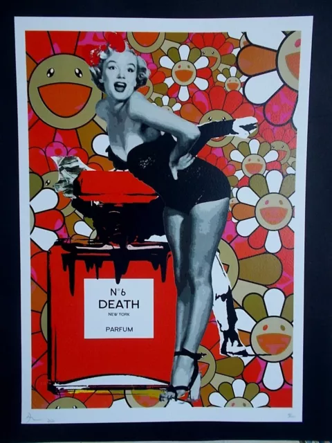 Serigraphie Originale Death NYC : " Marilyn "  , Tirage 100 Ex ,  signée
