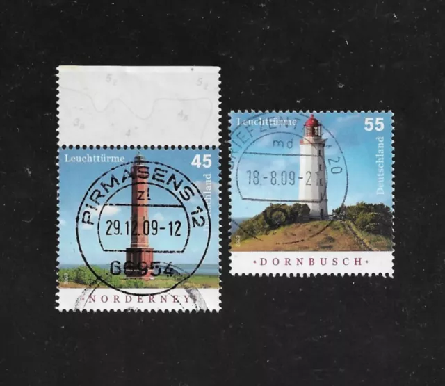 Briefmarken BRD / Bund 2009 Michel-Nr. 2742 bis 2743 gestempelt