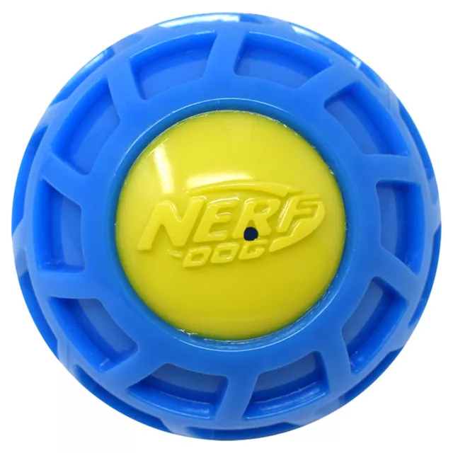 Nerf Dog Jouet pour Chien Micro Squeak Exo Balle, Différentes Tailles, Neuf