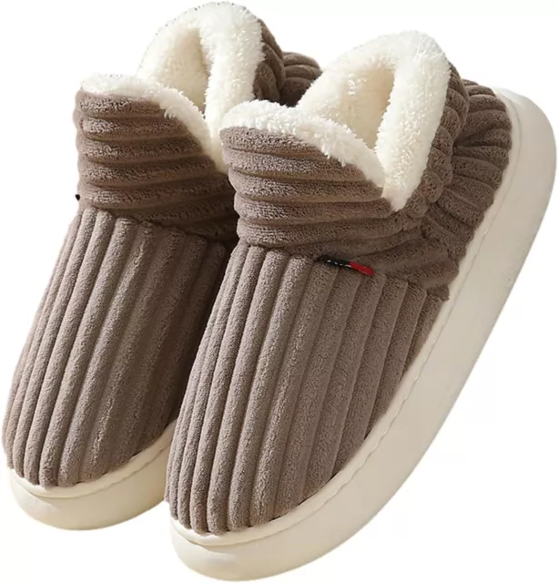 Sunmoine Cloud Slippers Women's Soft Plush Winter Warm Fuzzy Anti-Slip Shoes