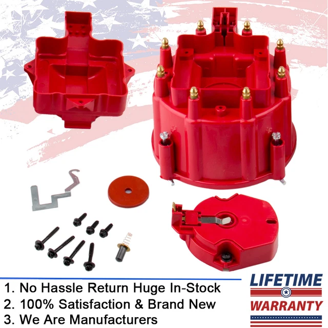 MALE HEI DISTRIBUTOR Cap & Rotor Kit for Ford 302 Chevy 350 GM Replace