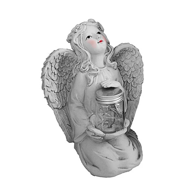 Garden Statues Angel Solar Light Outdoors Balcony Decoration Landscape Lights FS