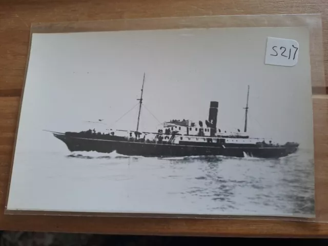 (S217) Ship Postcard  Real Photo   Salvador