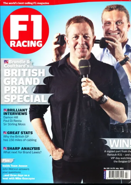 F1 Racing Magazine July 2011 British GP Special David Coulthard Martin Brundle