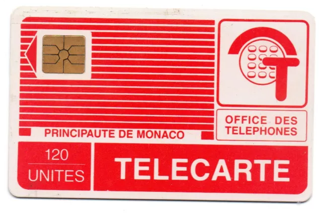 MONACO --Télécarte Phonecard -- 120 Unités - MP 12 - GEM - 01/89 - Série 142A