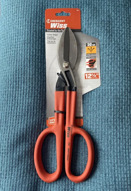 Cortador de metal con tijeras rectas de estaño CRESCENT WISS WDF10S 20 ga