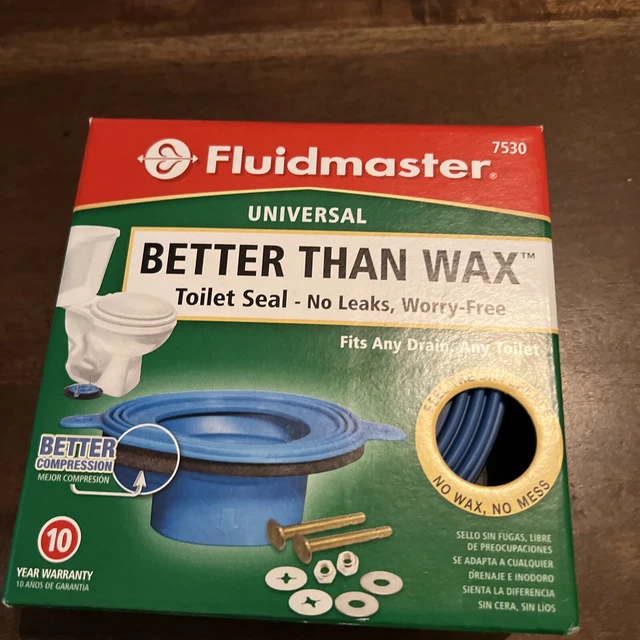 TOILET SEAL REPLACEMENT Universal Wax Free Drain Flange Repair Bathroom