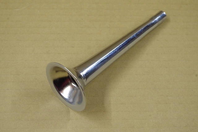 Silbern Metall   Stethoskop Hörrohr Hearing Pipe Hörmaschine Ear Trumpet 16 cm