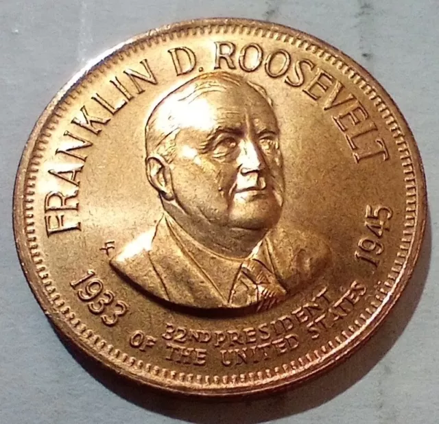 Franklin D Roosevelt 32th President Of The United States of America Token Coin