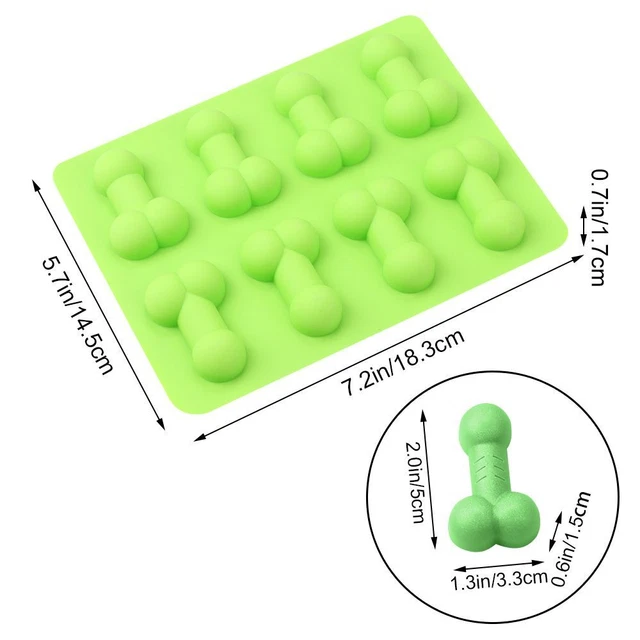 Silicone Moule à bougie Moule à Chocolat Savon Moule Moule à Gâteau Pénis 3