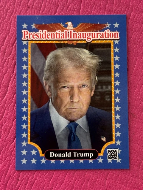 2025 GAS PRESIDENT DONALD TRUMP Inauguration OFFICIAL PORTRAIT Historic 2025-gas-president-donald-trump-inauguration-official-portrait-historic