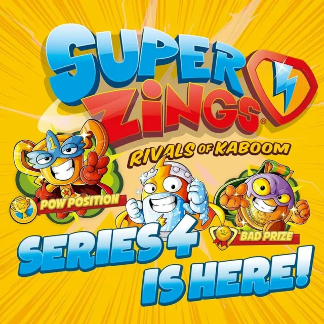 Superzings Serie 4 Niños Kazoom Oro Plata Elige Tu Propio Peligro Pandilla Blaster Jet