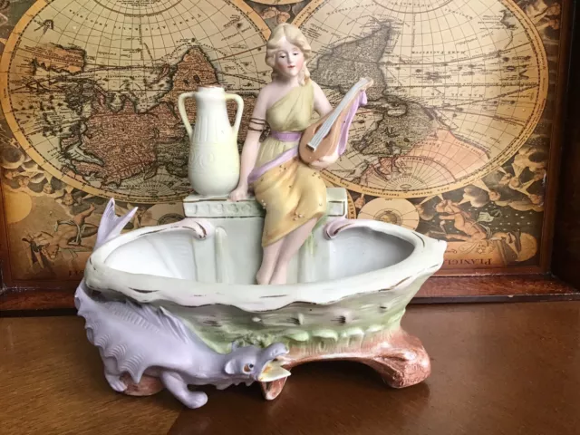 Antique 1880s German Gräfenthal Schneiders DEP bisque porcelain figurine