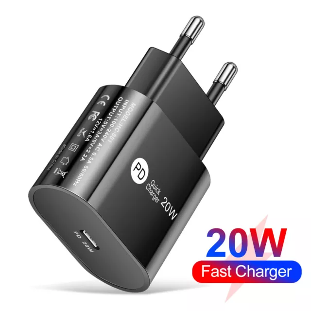 20w Type USB-C Super Fast Wall Charger For Apple iPhone 11 12 13 14 Pro Mini Max 2