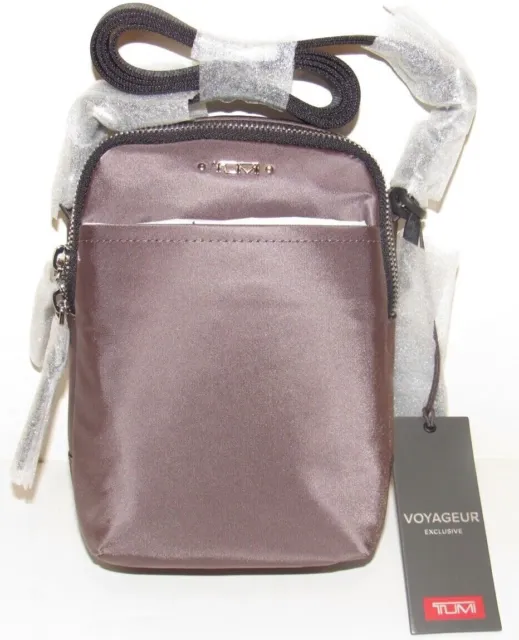 Tumi Voyageur Rory Crossbody Small Travel Bag Dark Mauve Handbag Nylon Leather