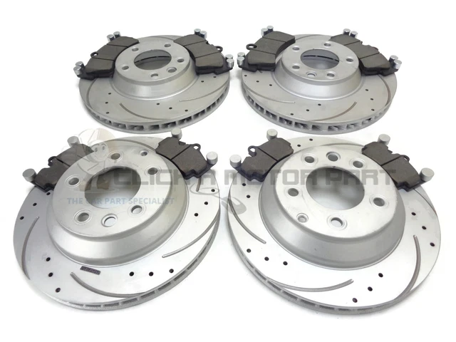 Complete Front & Rear Brake Discs And Pads Kit For Audi Q7 3.0 TDi Quattro & 4.2 TFSi S Line