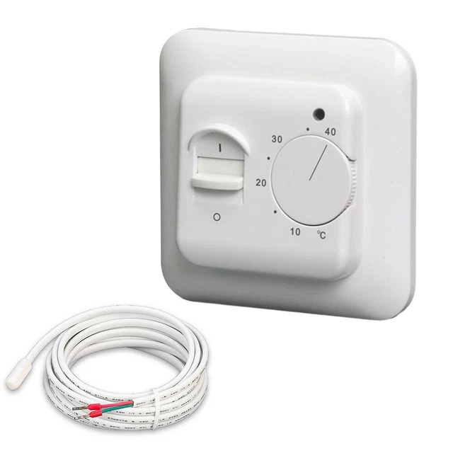 Electric Floor Heating Room Thermostat 220V Temperature Controller With Sensor