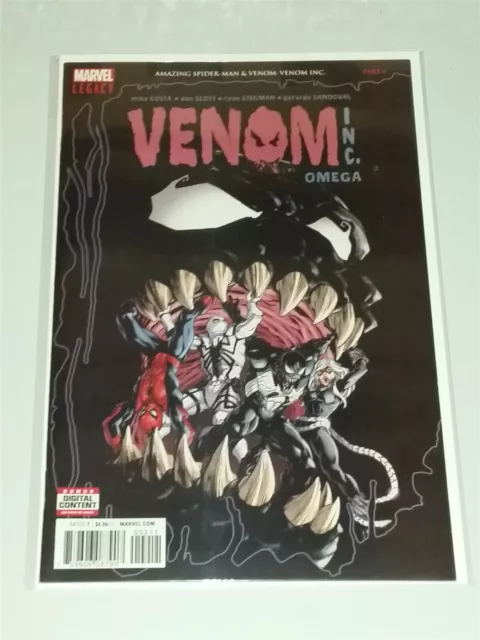Venom Amazing Spiderman Inc Omega #1 Nm+ (9.6 Or Better) March 2018 Marvel Comic