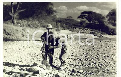1935 AOI ERITREA Militari italiani riempiono le borracce presso un torrente Foto