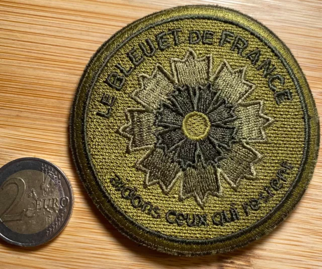 Ecusson Patch Le Bleuet De France. Aidons Ceux Qui Restent  (Écu 49)