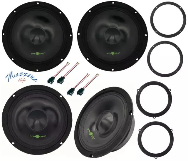 IPNOSIS Set 4 Haut Parleur Audi A4 B8 - A5 09> Avant 20CM Post 165MM Enceinte