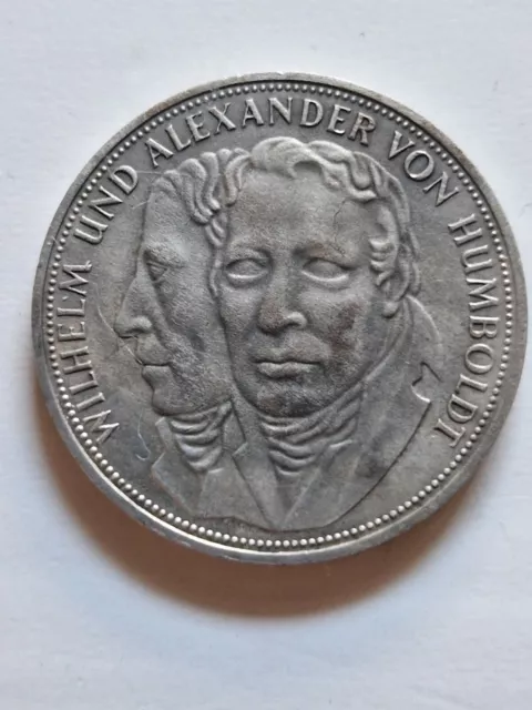 5 Deutsche Mark Münze 1967 Wilhelm & Alexander Von Humboldt Prägung F