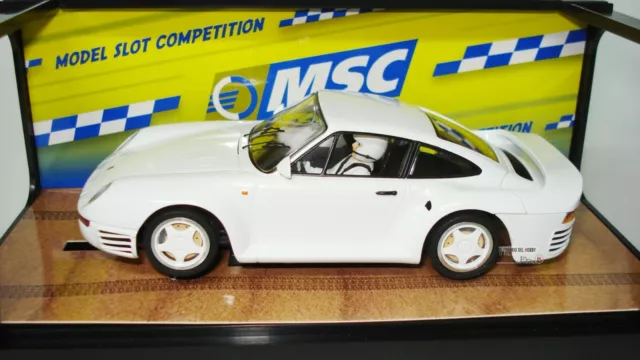 Msc Porche 959 Street Car White-Motecarlo Chasis Ref Msc-6032