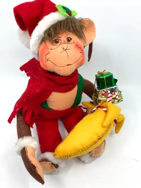 Annalee Christmas Monkey Banana Sack of Presents 12" w/Tag