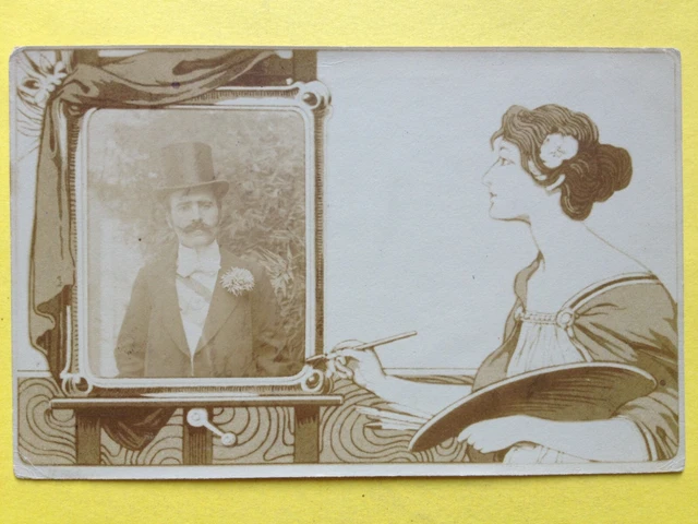 Carte Postale Ancienne 1901 - Künstlerkarte Art Nouveau - Belle Femme - Theodor Stroefer