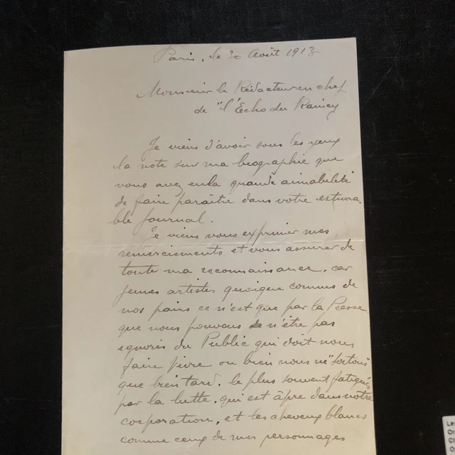Lettre Autographe Signée De James Mason à Claude Armand – Document Manuscrit – XXème