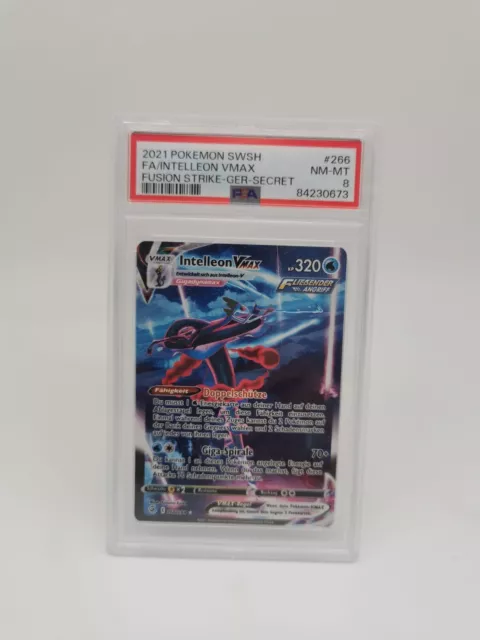 Pokemon Intelleon VMAX Alternative Art | Deutsch 266/264 Fusionsangriff PSA 8