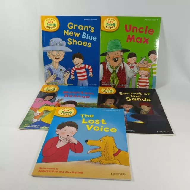 Read With Biff, Chip & Kipper - Level 6 First Stories And Phonics - 5 Books