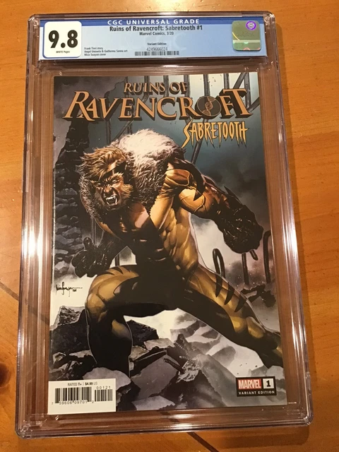 Ruins Of Ravencroft - Sabertooth #1 Nm Mico Variant - Marvel Cgc 9.8
