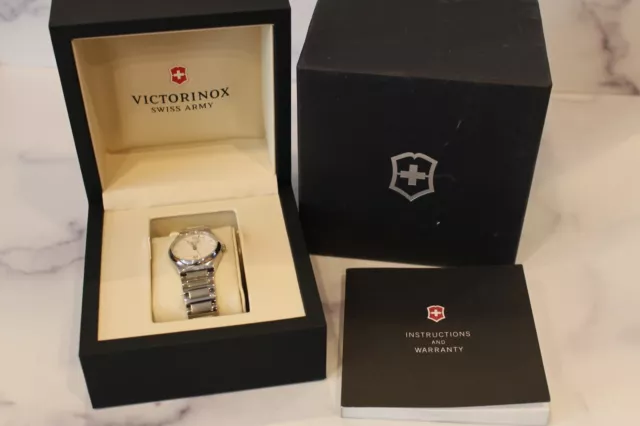 Victorinox Swiss Army Victoria Silver Dial Stainless Steel Ladies Watch 241513