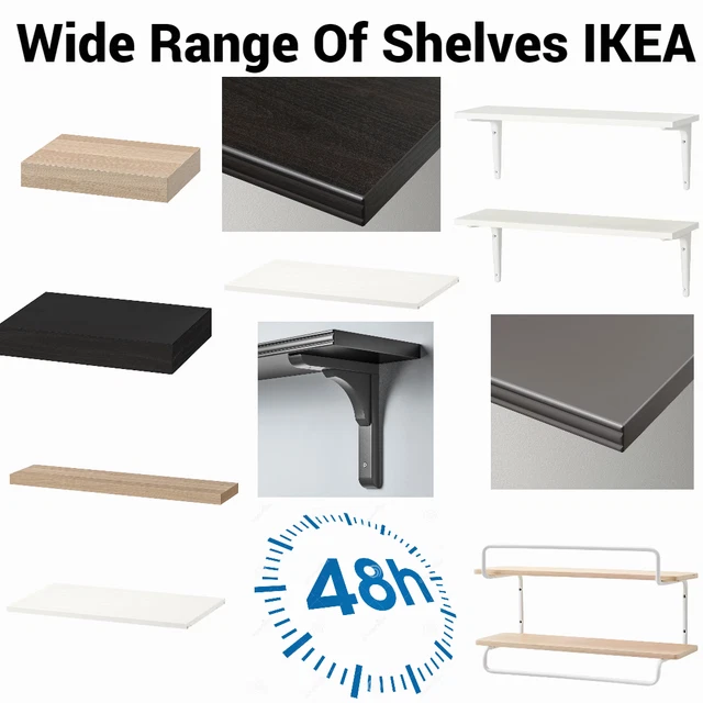 IKEA WALL SHELVES Brackets Shelfs BERGSHULT BOAXEL LACK BURHULT