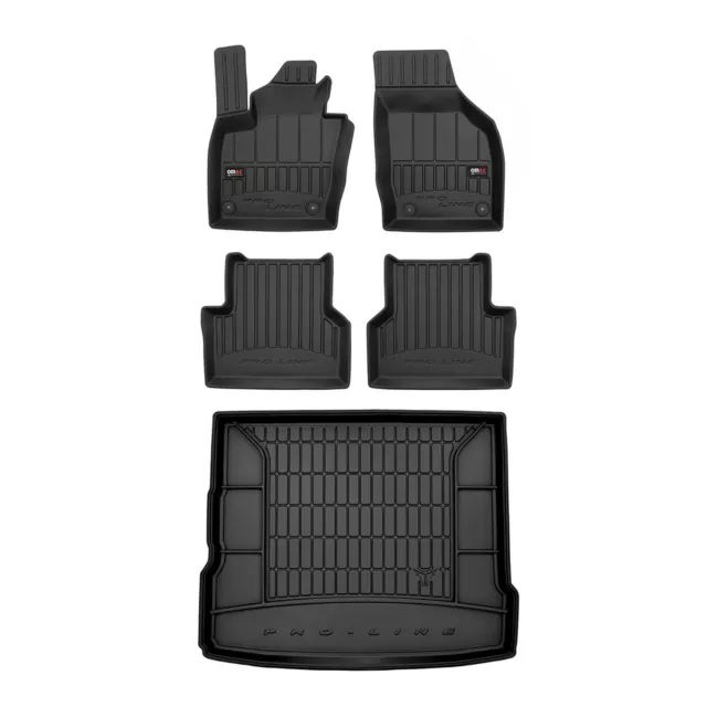 Kit Tapis de Sol et Coffre pour Audi Q3 2011-2018 TPE Noir