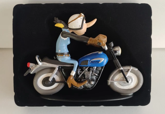 Figurine Joe Bar Team - Zaza Et Bracame Sur Triumph 650 Tiger TR6 C