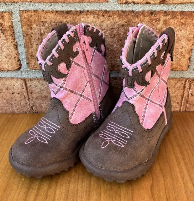 Roper Infant  Toddler Girls size 4  Western Cowboy Boots Pink